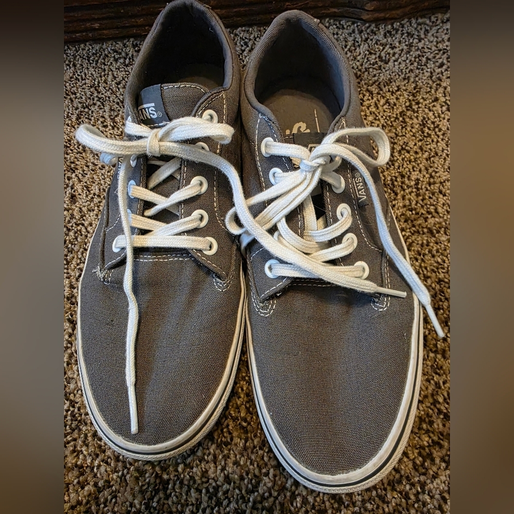 Vans Women's Gray Canvas Sneakers